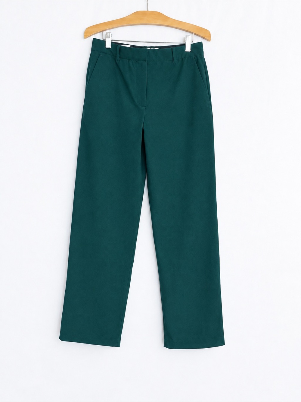 NWT La Ligne Alain Trouser Teal Corduroy Wide Leg Luxury Pants size 6